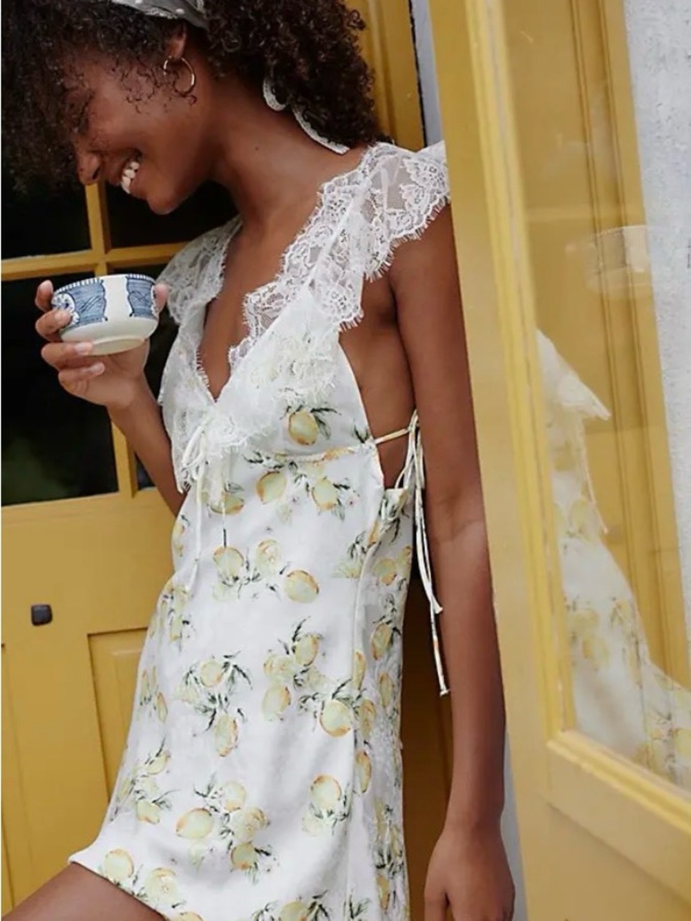 NWOT For Love & Lemons Audrey Mini Slip Dress 🌱🍋 - Picture 5 of 9